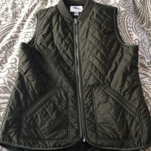 Old navy green zip vest